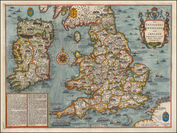 23-British Isles Map By John Speed