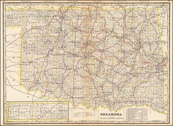 92-Plains Map By George F. Cram