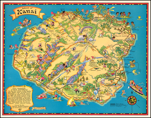 51-Hawaii and Hawaii Map By Ruth Taylor White