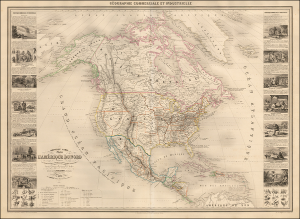 47-North America Map By Alexandre Vuillemin