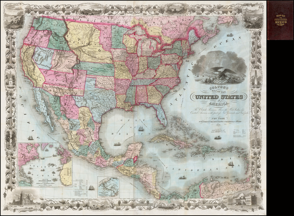 51-United States Map By Colton  &  J.S. Thayer