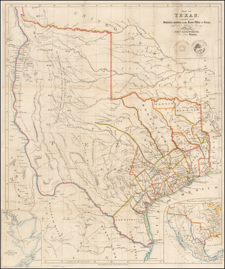 5-Texas and Southwest Map By John Arrowsmith