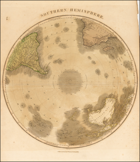 99-World, Southern Hemisphere, Polar Maps, Oceania and New Zealand Map By John Thomson