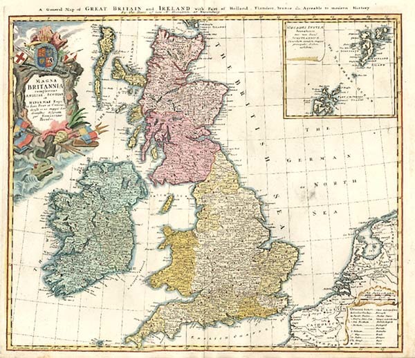 4-Europe and British Isles Map By Johann Baptist Homann