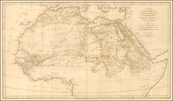 79-Africa, Egypt and North Africa Map By James Rennell