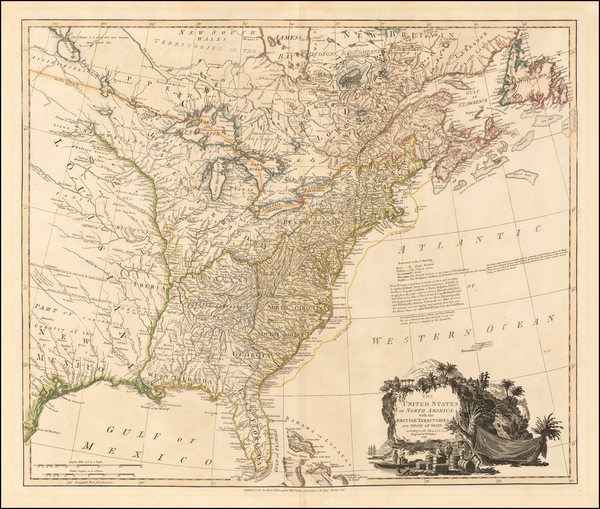 15-United States, Southeast, Midwest and Plains Map By William Faden