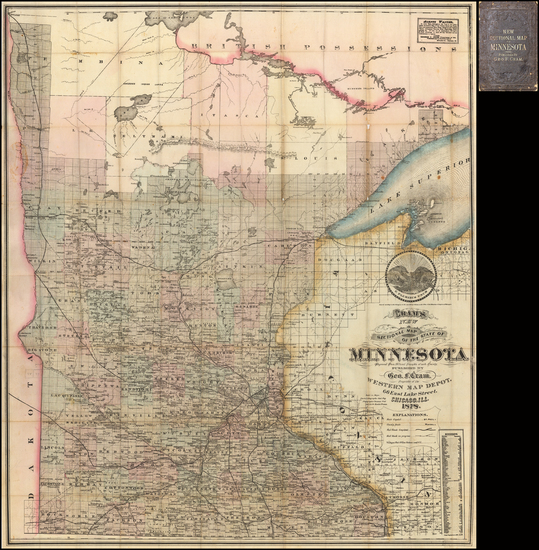 73-Midwest Map By George F. Cram