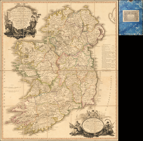 54-Ireland Map By Alexander Taylor