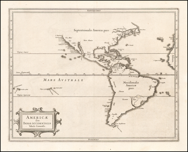 14-America Map By Joannes De Laet