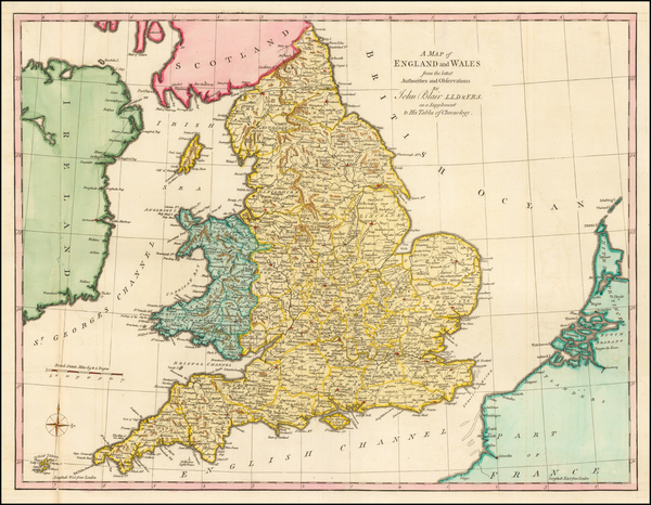 32-England Map By John Blair