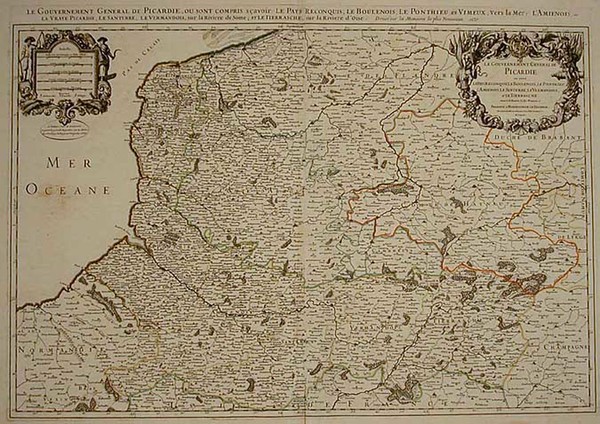 57-Europe and France Map By Alexis-Hubert Jaillot