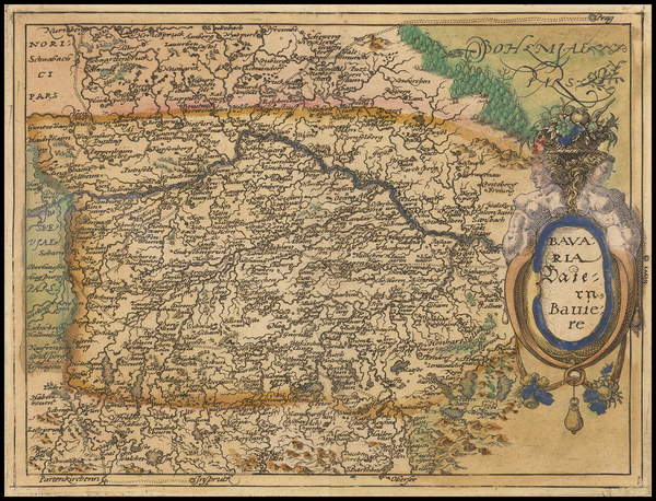 20-Süddeutschland Map By Johannes Matalius Metellus