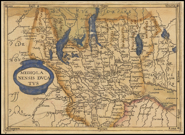 97-Italy Map By Johannes Matalius Metellus