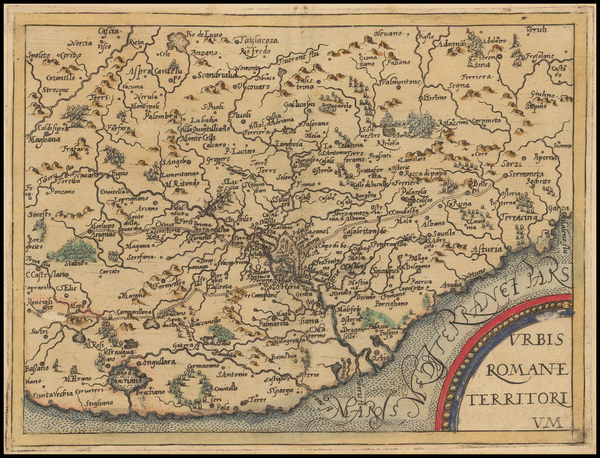 59-Italy Map By Johannes Matalius Metellus