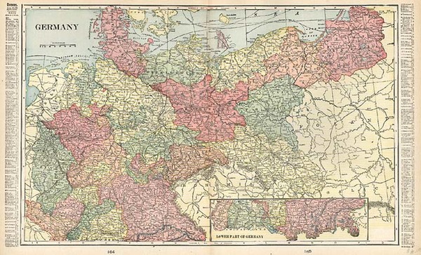 19-Europe, Baltic Countries and Germany Map By George F. Cram