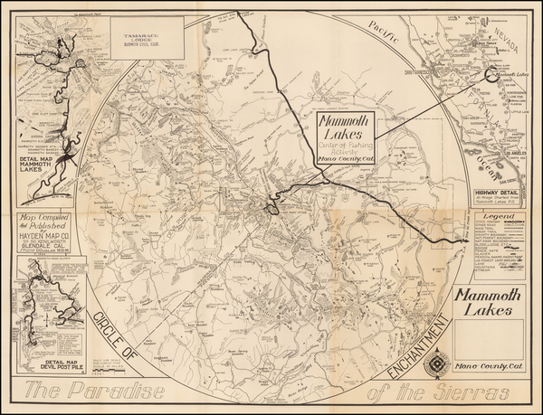 71-California Map By Hayden Map Co