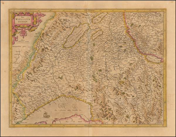 94-Switzerland Map By  Gerard Mercator