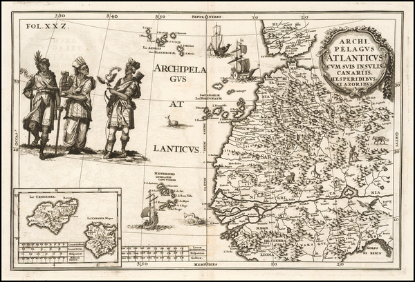 77-Atlantic Ocean, North Africa, West Africa and African Islands, including Madagascar Map By Hein