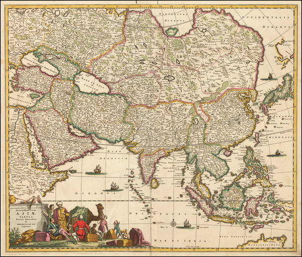 13-Asia and Asia Map By Frederick De Wit