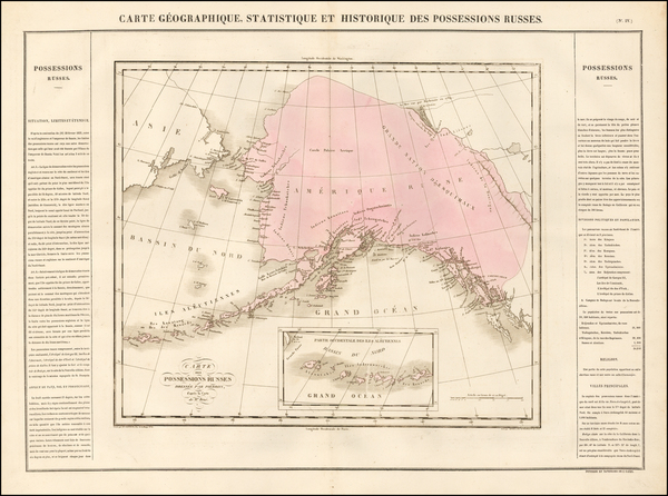 74-Alaska and Canada Map By Jean Alexandre Buchon