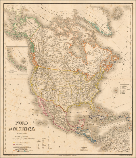 4-North America Map By Heinrich Kiepert