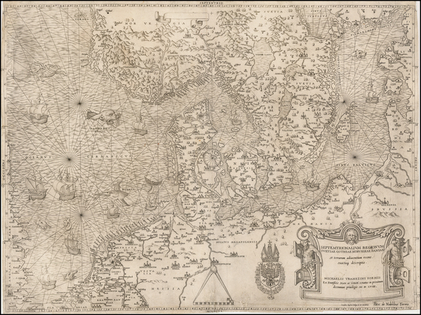 96-Netherlands, Baltic Countries and Scandinavia Map By Michael Tramezzino