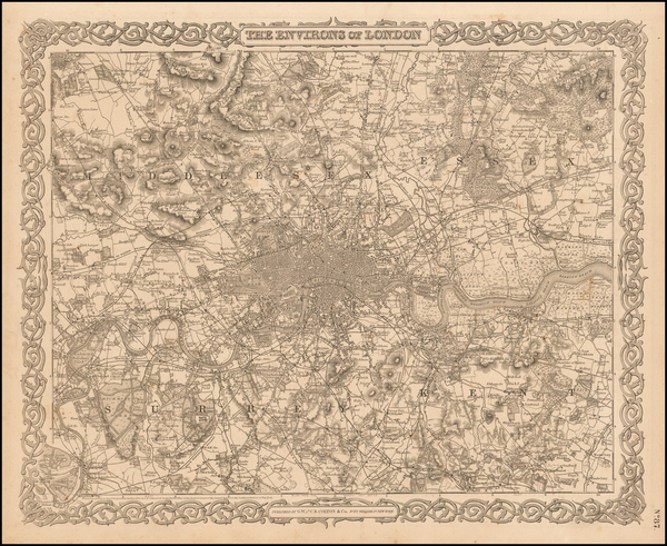 26-British Isles Map By G.W.  & C.B. Colton