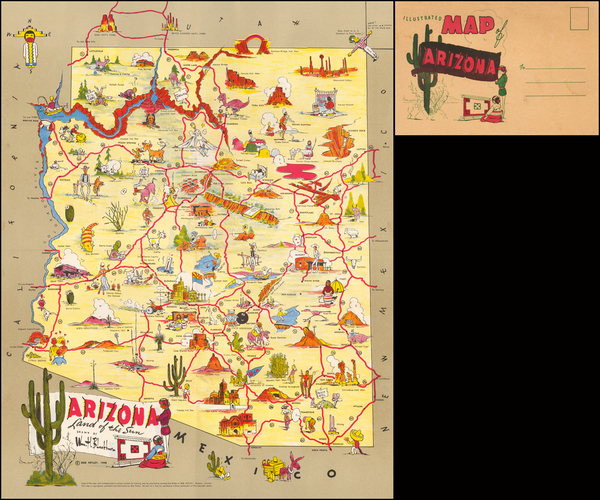 72-Southwest and Arizona Map By William H. Blackburn