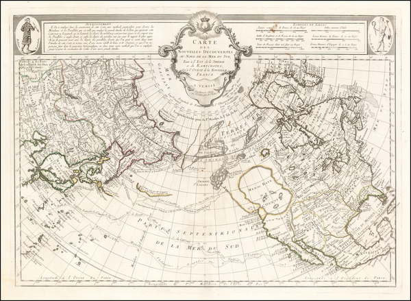 73-Alaska, North America, China, Japan, Korea and Russia in Asia Map By Francois Santini