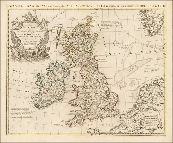 47-British Isles Map By Covens & Mortier