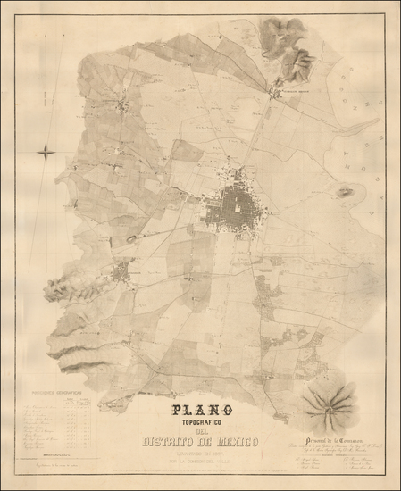 56-Mexico Map By Comision del Valle