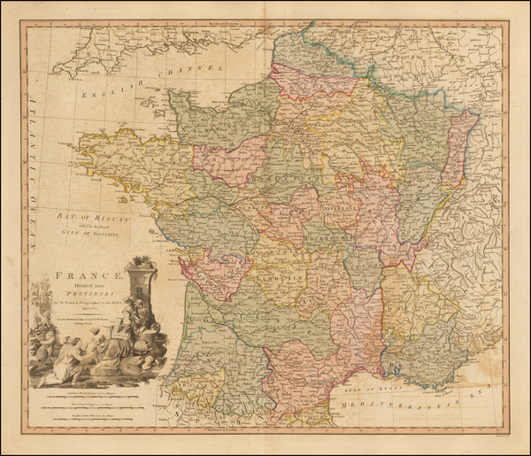 78-France Map By William Faden