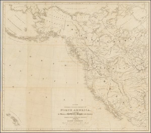 94-Midwest, Southwest, Rocky Mountains, Alaska, Caribbean and Canada Map By Robert Greenhow