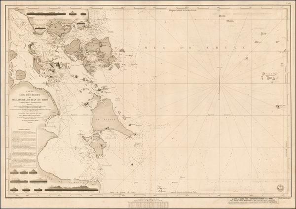 71-Southeast Asia Map By Depot de la Marine