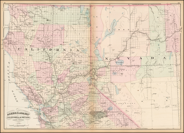 86-California Map By Asher  &  Adams