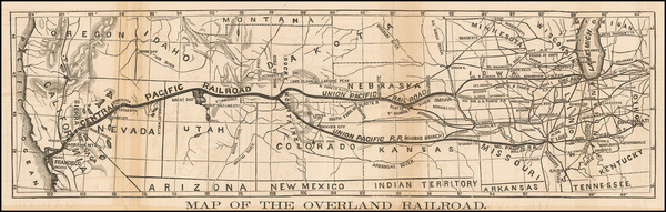 34-Midwest, Plains, Southwest, Rocky Mountains and California Map By Anonymous