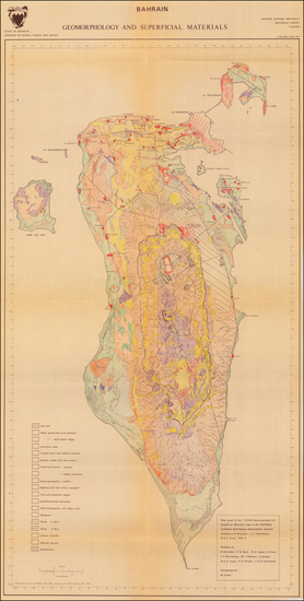 52-Middle East Map By State of Bahrain