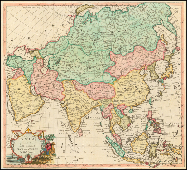 58-Asia, Asia and Korea Map By Thomas Conder