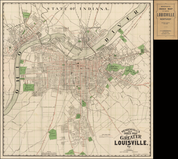 1-Kentucky Map By C.S. Mendenhall