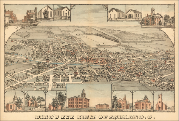 95-Midwest Map By Howland  &  Germann