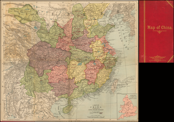 17-China Map By Edward Stanford