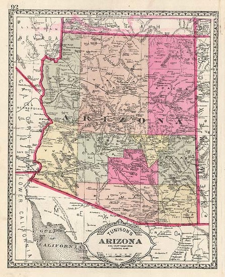 18-Southwest Map By H.C. Tunison