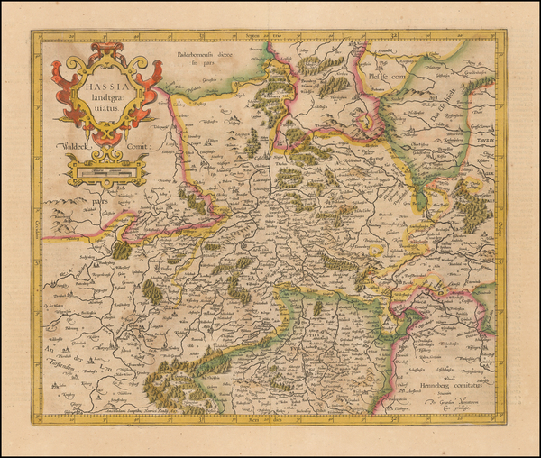 20-Germany Map By  Gerard Mercator