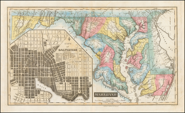 70-Mid-Atlantic and Maryland Map By Fielding Lucas Jr.