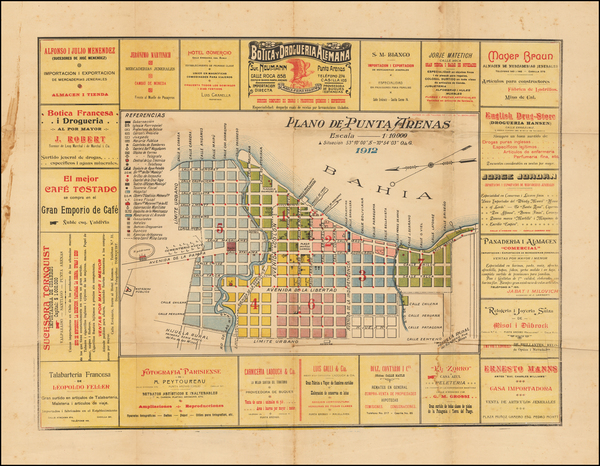 44-South America Map By Lith. El Magellanes