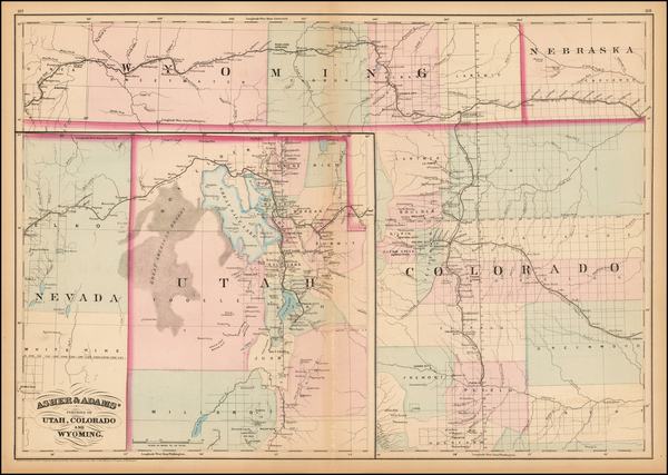 4-Plains, Southwest and Rocky Mountains Map By Asher  &  Adams