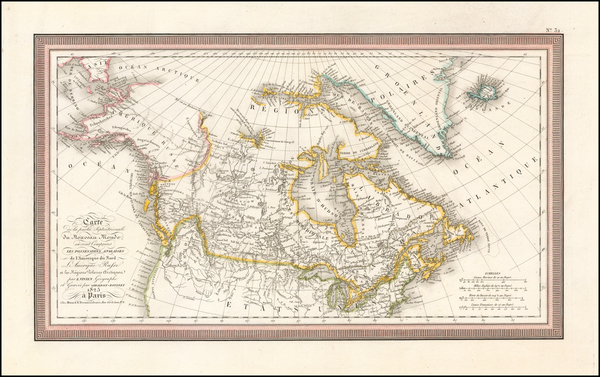 22-Polar Maps, Alaska and Canada Map By Louis Vivien