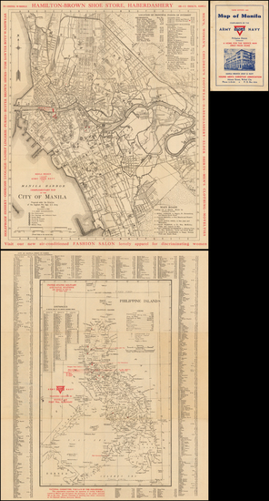 94-Philippines Map By Philippine Dept. US Army