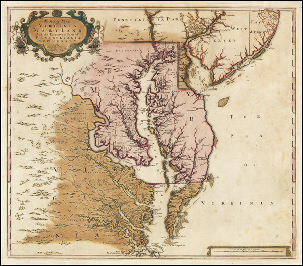 16-Mid-Atlantic, Maryland, Delaware, Southeast and Virginia Map By Christopher Browne