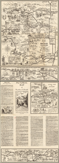 62-Rocky Mountains Map By C. H. Ruth